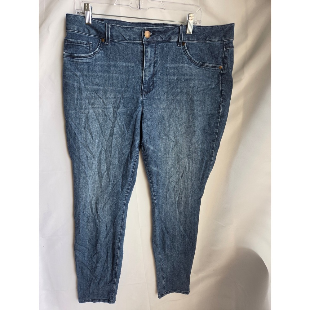 d.jeans Skinny Jeans Womens Blue Medium Wash Skinny High Rise Skinny